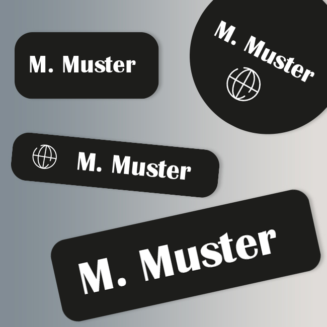 Personalisierte Namensetiketten